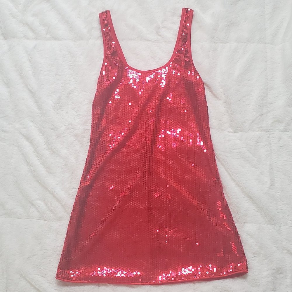 Dreamgirl Red Sequin Bodycon Mini Dress
